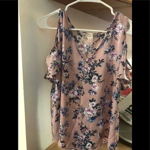 Pink republic pink floral top
